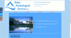 Desktop Screenshot of belaypsychologicalservices.com
